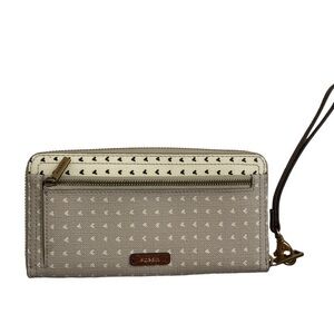 Fossil wristlet clutch bag